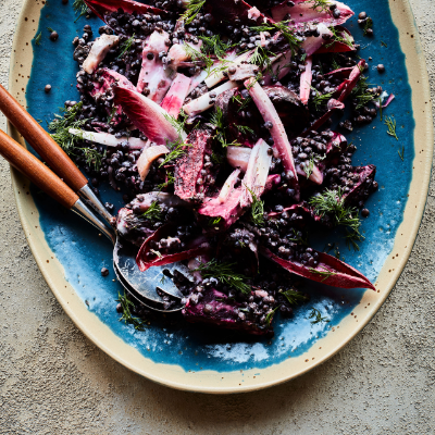 roasted-beetroot-with-lentils-marinated-herring