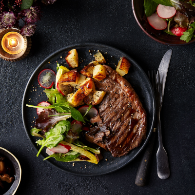 rump-steak-with-soy-dressing-and-crispy-potatoes