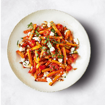 roast-carrot-coriander-feta-salad