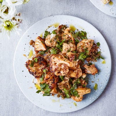 roast-cauliflower-with-lime-and-shallot-dressing