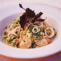 squid-prawn-and-pea-risotto