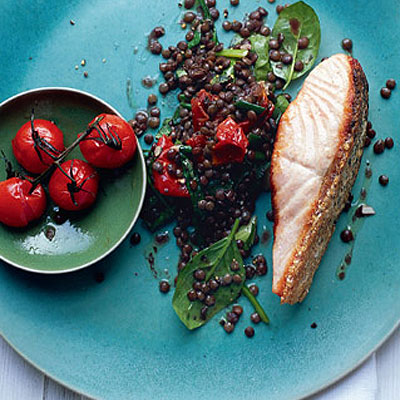 salmon-fillets-with-braised-puy-lentils