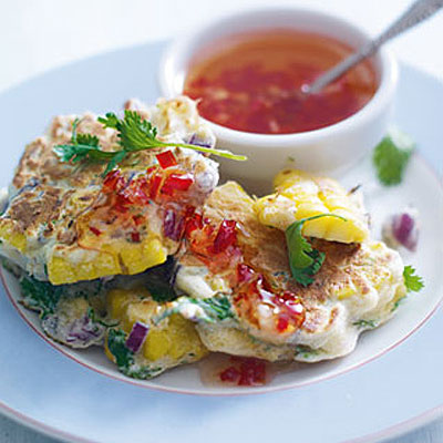 sweetcorn-and-red-onion-pancakes-with-sweet-chilli-dipping-sauce