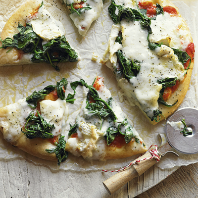 spinach-and-goats-cheese-pizza
