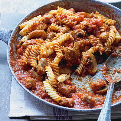 sausage-ragu-with-pasta