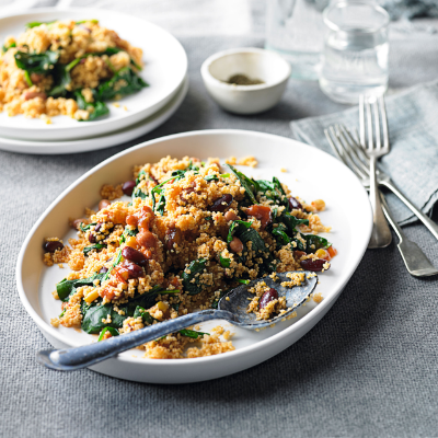 spicy-spinach-mixed-bean-couscous