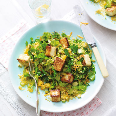 stir-fried-spring-green-couscous-with-halloumi