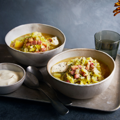 savoy-cabbage-potato-bacon-and-caraway-soup