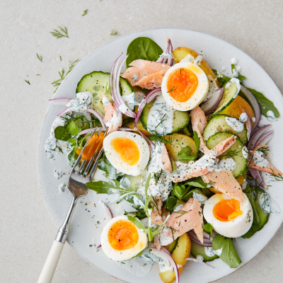 smoked-trout-salad-with-boiled-eggs