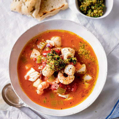 summer-seafood-stew-with-parsley-lemon-pesto