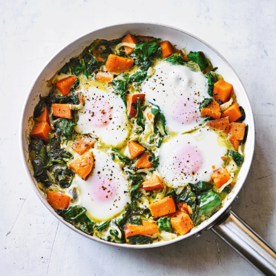spinach-egg-sweet-potato-hash