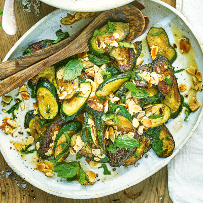 sauted-courgettes-with-soft-herbs-brown-butter-almonds