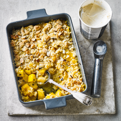 spiced-mango-passion-fruit-crumble