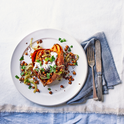 baked-sweet-potato-with-spiced-chick-peas-and-coconut-milk-yogurt