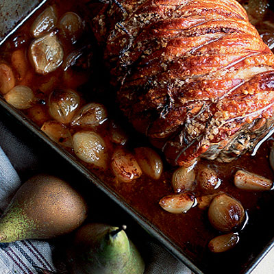thyme-roasted-pork-with-pan-fried-pears-and-perry-gravy
