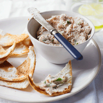 tuna-butter-bean-pate-with-melba-toast