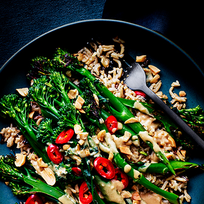 tenderstem-broccoli-satay-with-wild-rice