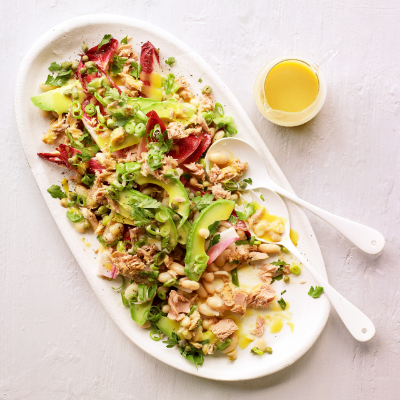tuna-avocado-cannellini-bean-salad