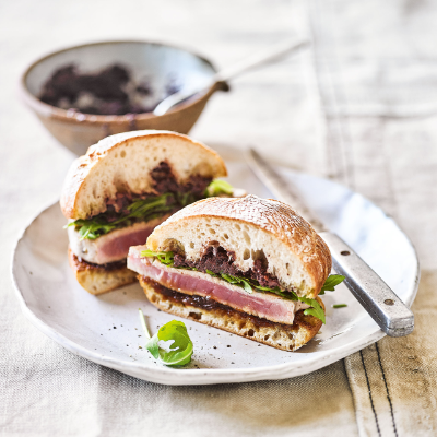 ellys-tuna-steak-ciabatta-sandwich-with-caramelised-onion-black-olive-tapenade