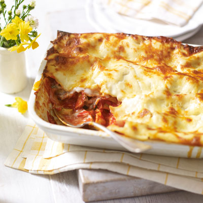 lasagne-with-basil-four-cheese-sauce