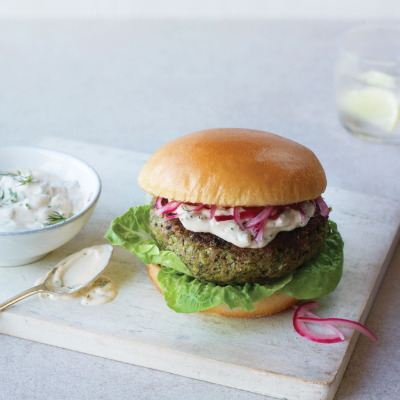 veg-burgers-with-quick-pickled-onions