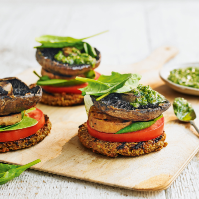 veggie-burger-stacks-with-parsley-pesto