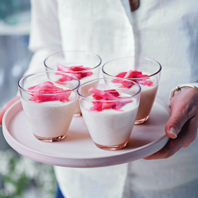 vanilla-yogurt-panna-cotta-with-roasted-rhubarb